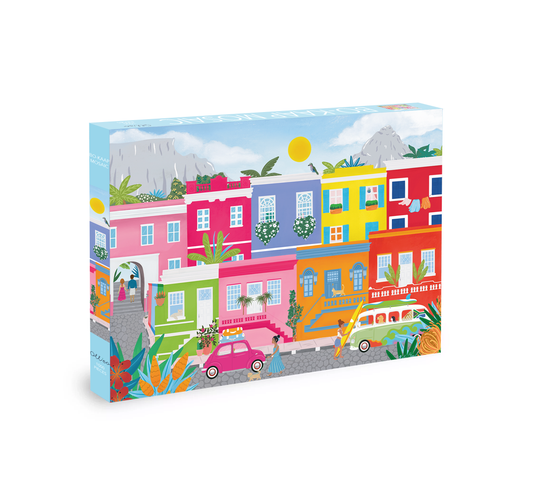 Bo-Kaap, Cape Town, South Africa, illustrated puzzle from Olleo Puzzles in Belgium